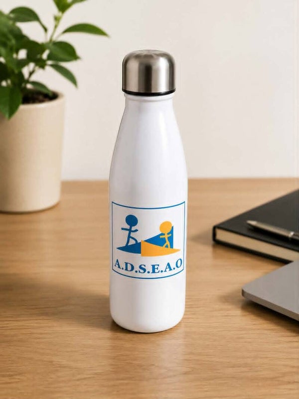 Bouteille en aluminium personnalisée - Modèle logo