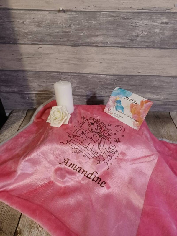 Couverture personnalisée - Modèle licorne