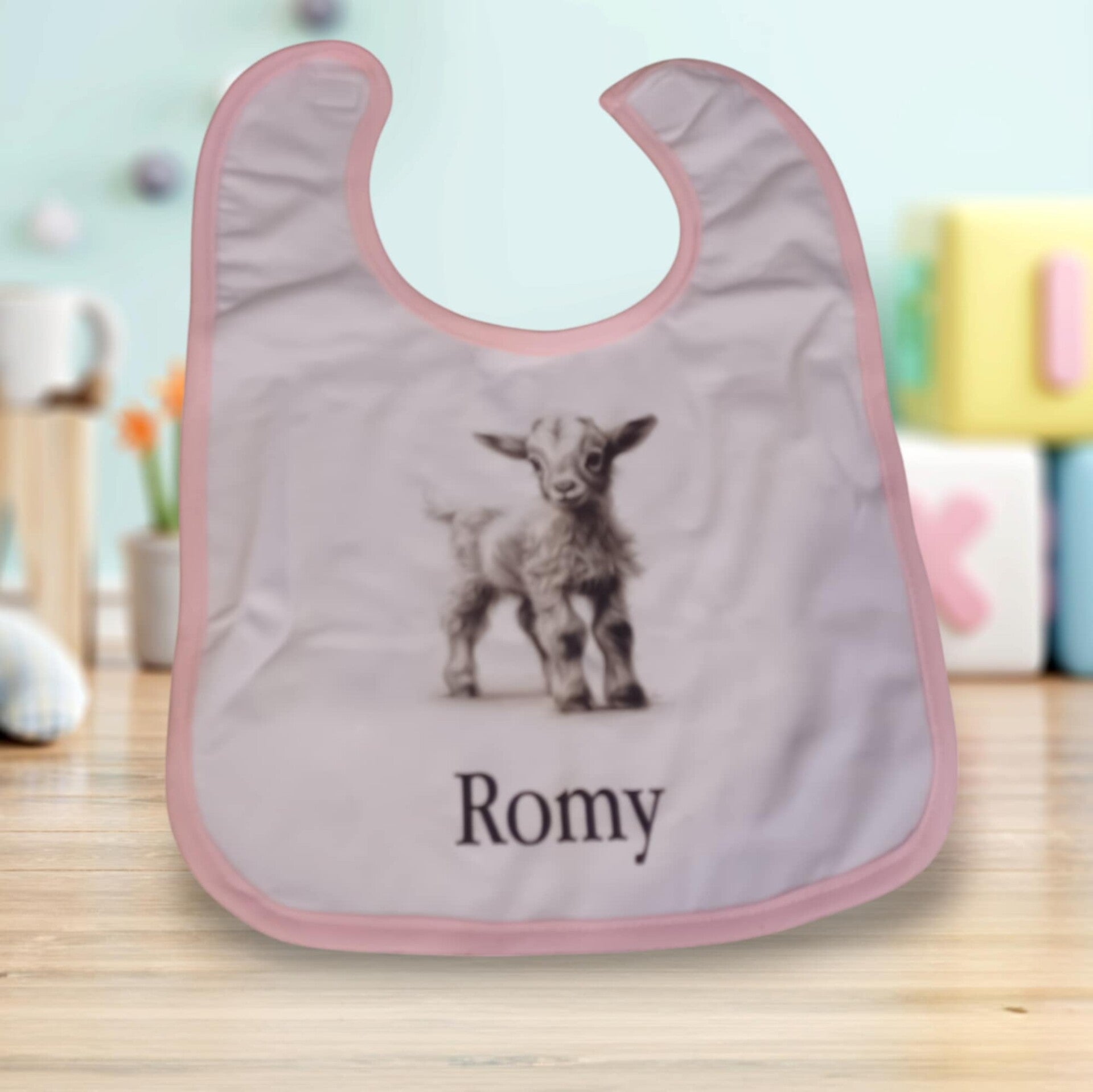 Bavoir personnalisé - Modèle chèvre