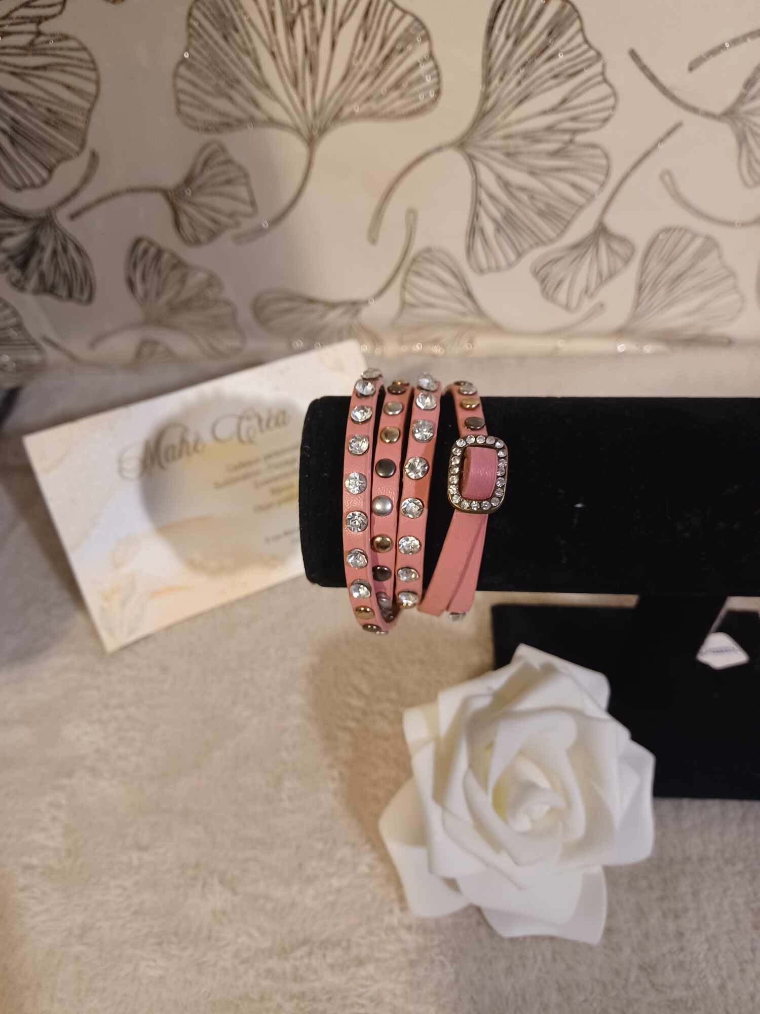 Bracelet ceinture - Modèle rose