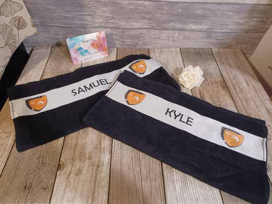 Serviette de toilette personnalisée - Modèle logo