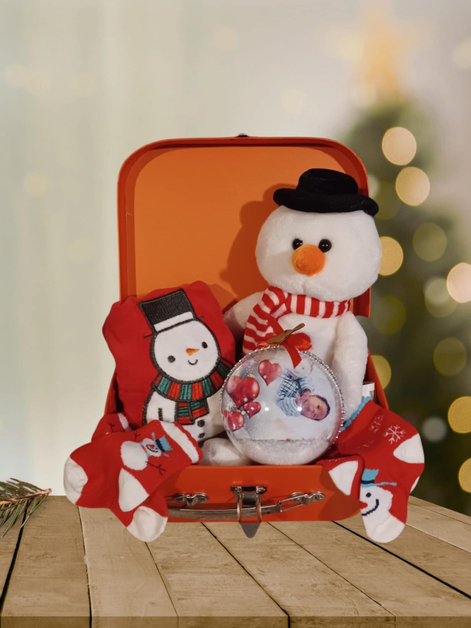 Coffret Noël à personnalisé - Thème bonhomme de neige
