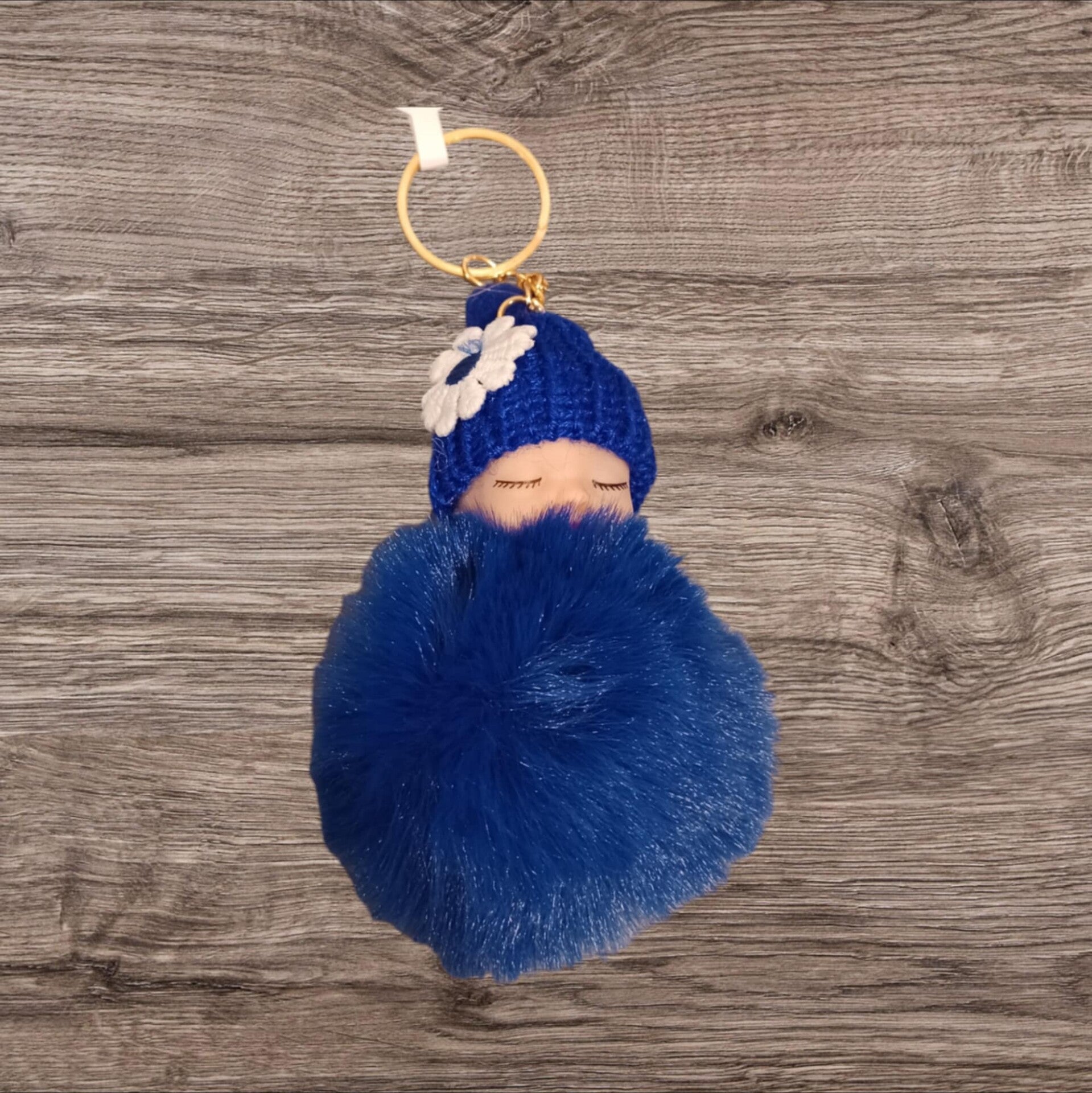 Porte clef pompon - Modèle bébé