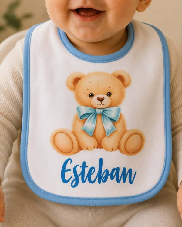 Bavoir personnalisé - Modèle ourson 3