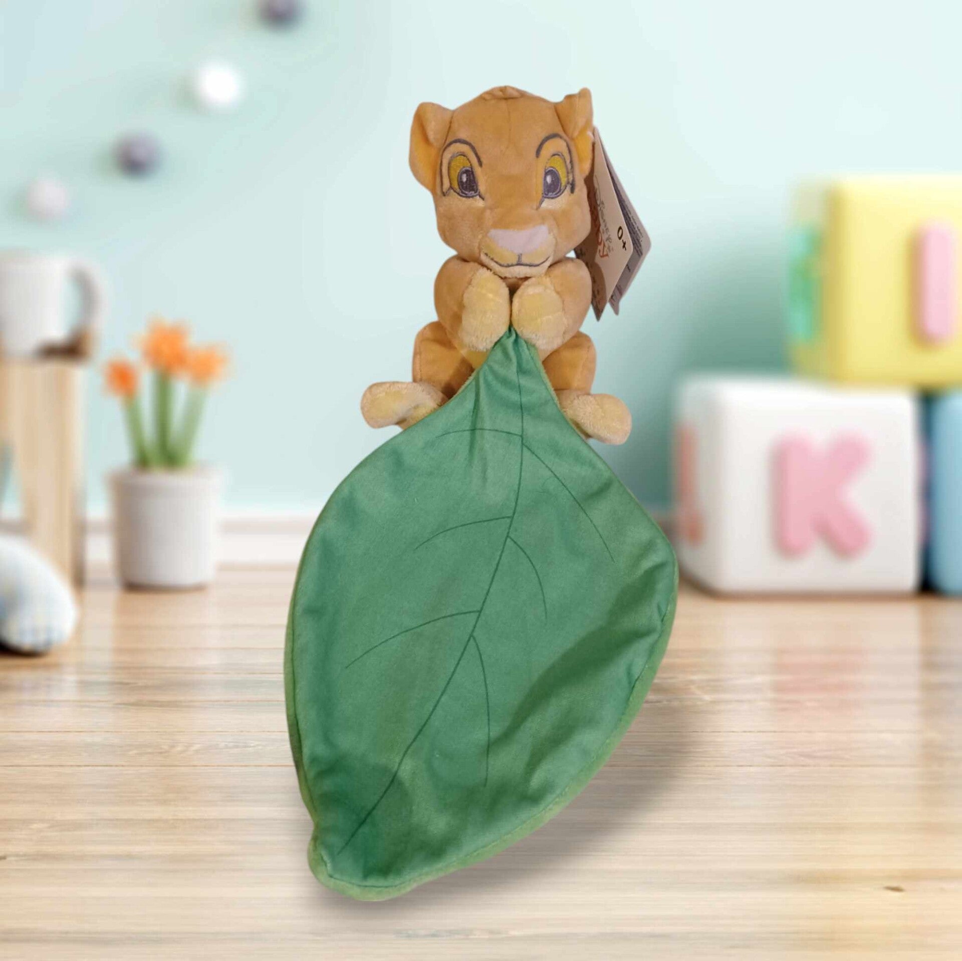 Doudou à personnalisé - Modèle Simba avec feuille