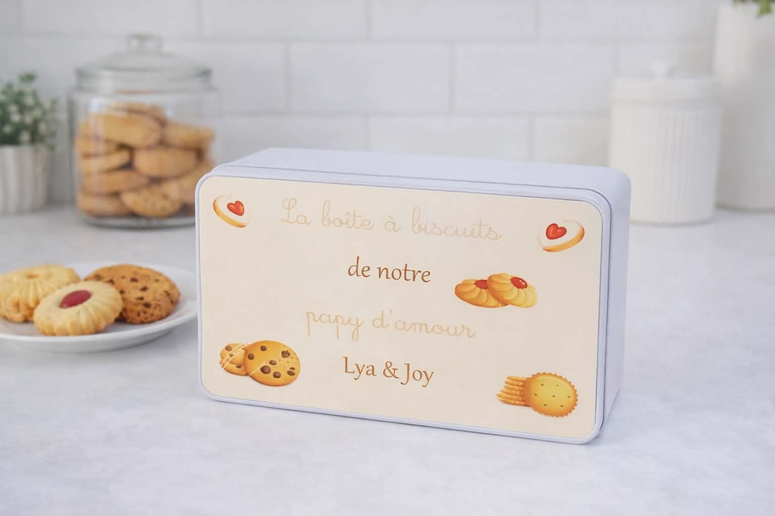 Boîte personnalisée - Modèle biscuits