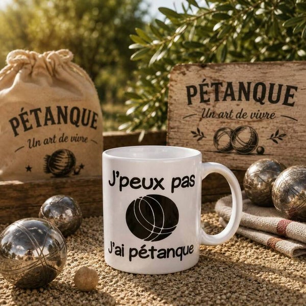Mug personnalisé - Modèle boule de pétanque