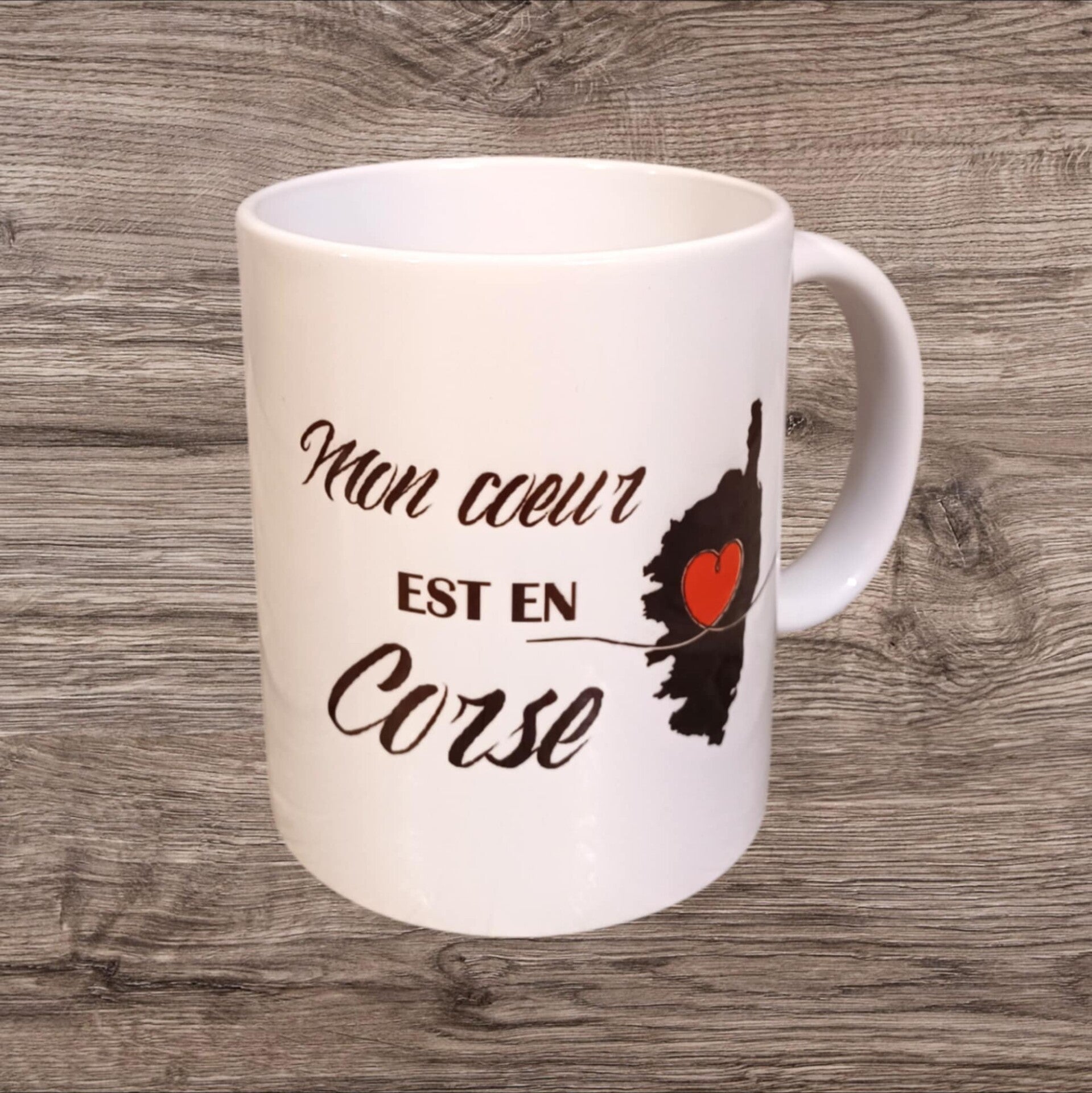 Mug personnalisé - Modèle corse avec coeur