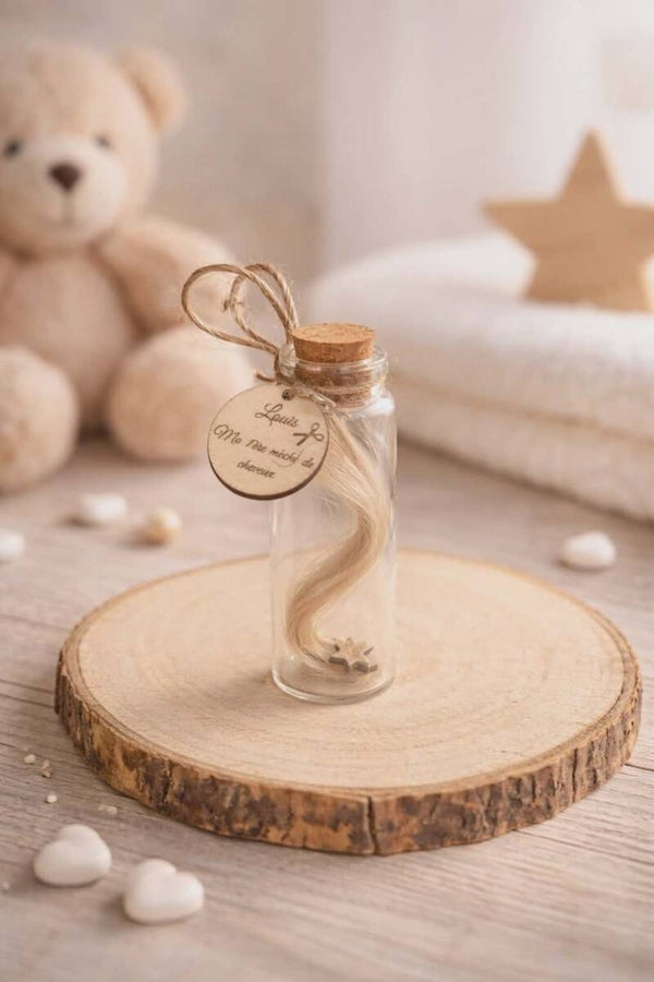 Fiole personnalisée - Petit format - Modèle bois