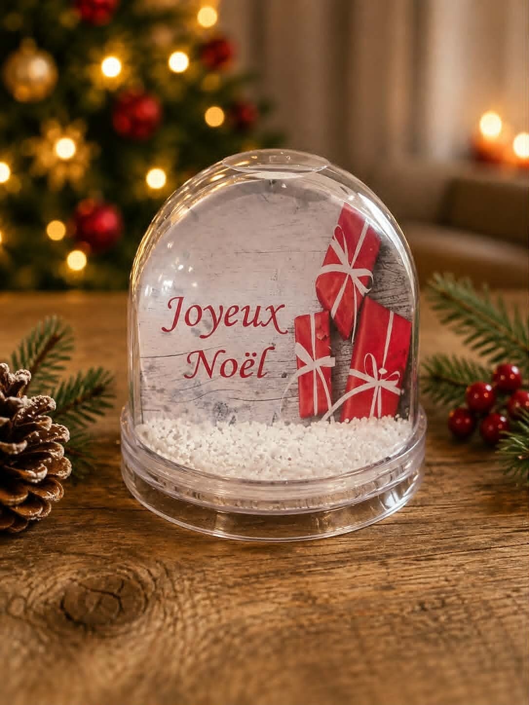 Boule à neige personnalisée - Modèle cadeaux