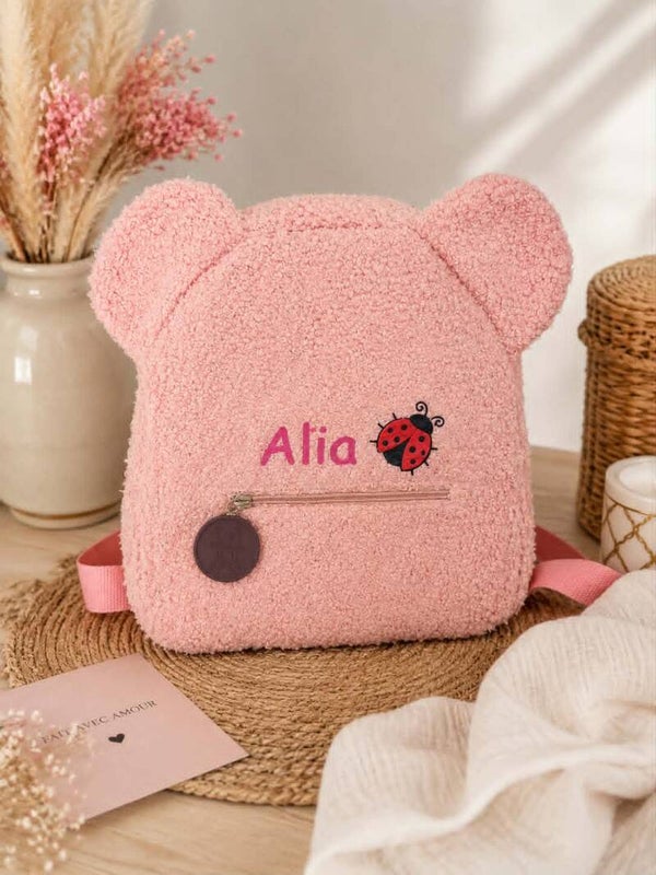 Sac à dos ourson personnalisé - Modèle coccinelle