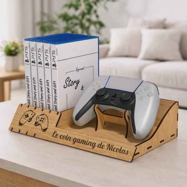 Support manette Playstation personnalisé - Modèle 100% personnalisable selon vos souhaits