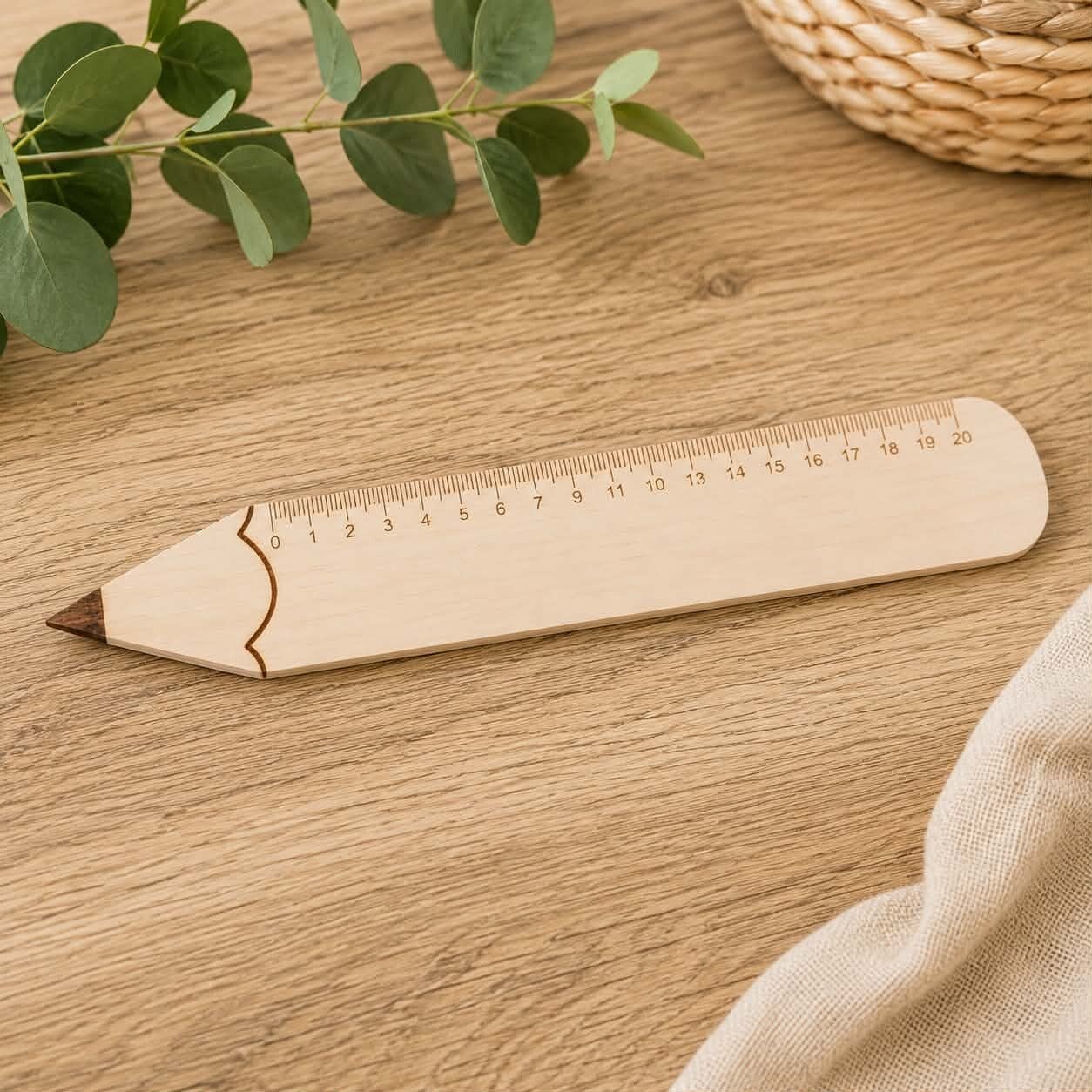 Règle crayon en bois personnalisée - Modèle 100% personnalisable selon vos souhaits