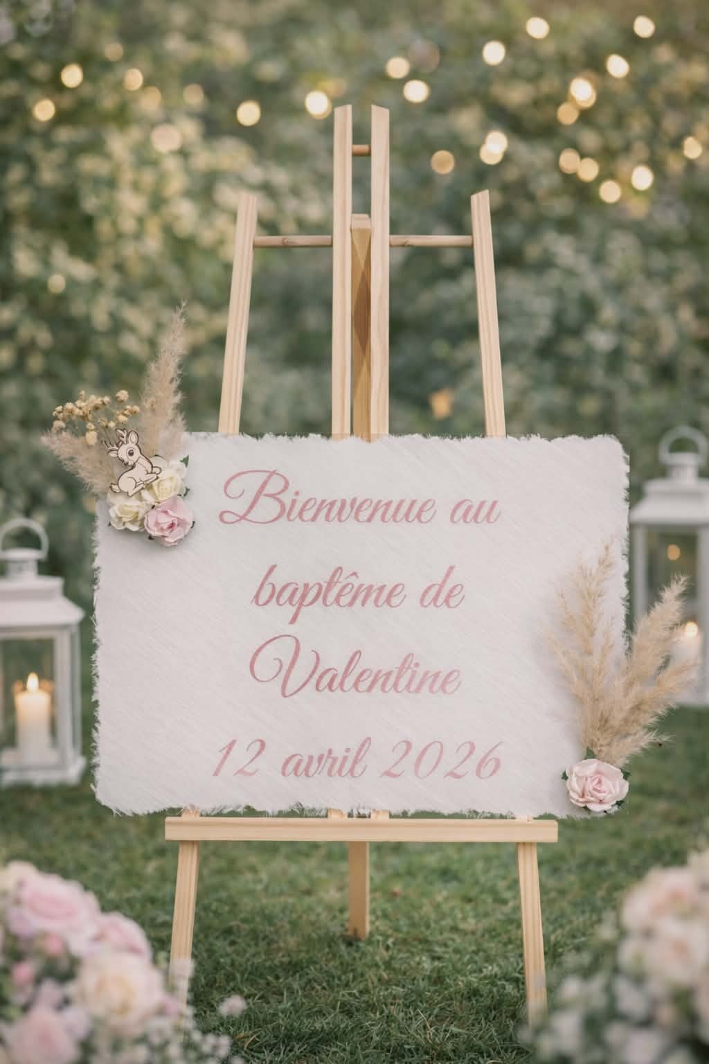 Plaque en plexiglass personnalisée - Modèle texte
