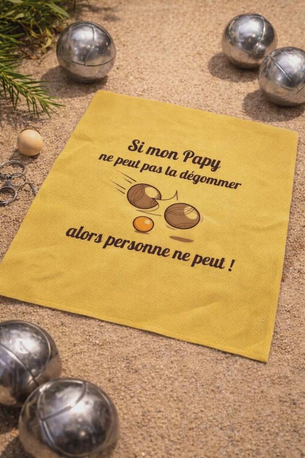 Chiffon personnalisé - Modèle tir de pétanque