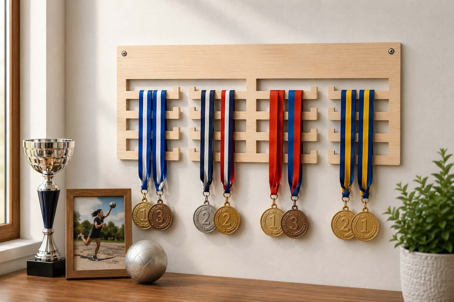 Cintre à médaille personnalisé - Modèle 100% personnalisable selon vos souhaits