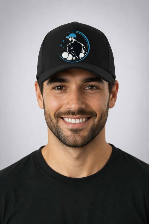 Casquette couleur adulte personnalisée - Modèle logo homme pétanque