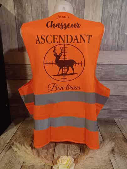 Gilet de sécurité personnalisé - Modèle cerf dans cible
