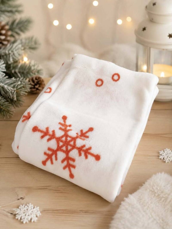 Couverture personnalisée - Modèle flocon 100% personnalisable selon vos souhaits