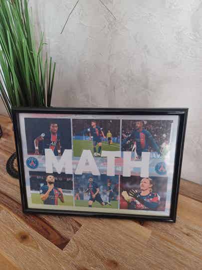 Affiche personnalisée sportive avec 6 photos - Modèle 100% personnalisable selon vos souhaits