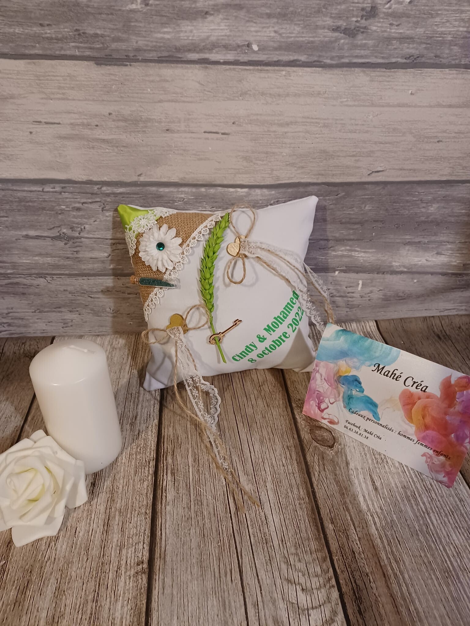 Thème champêtre - Vert/Blanc/Marron