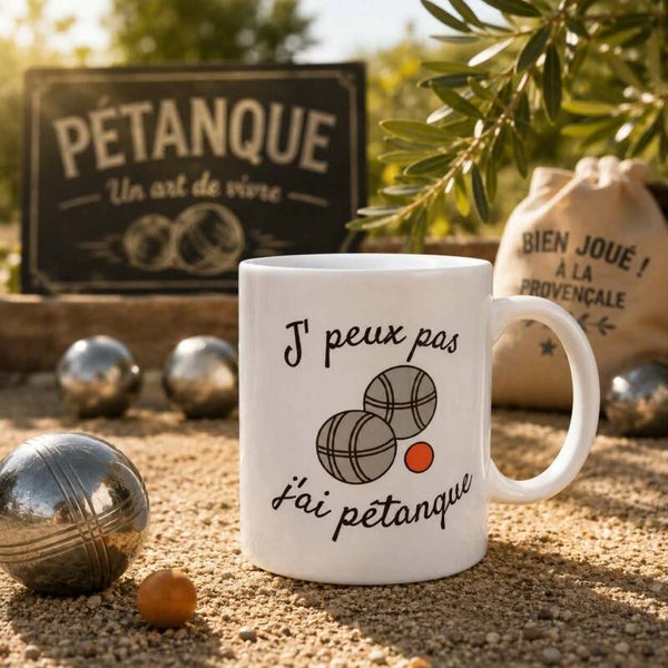 Mug personnalisé - Modèle boules avec cochonnet
