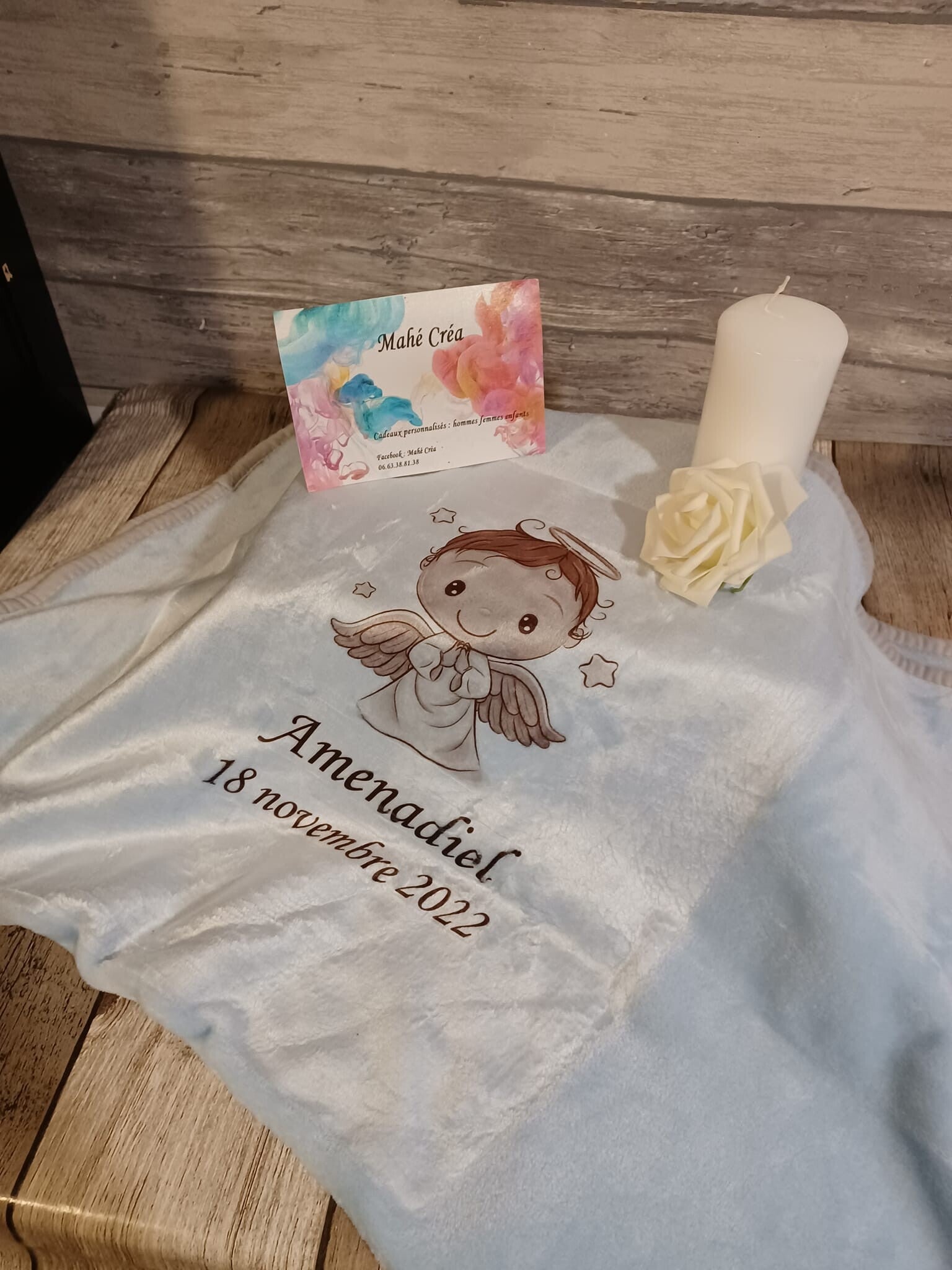 Couverture personnalisée - Modèle ange