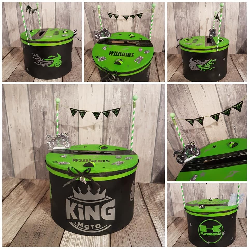 Thème moto - Noir/Vert/Argenté