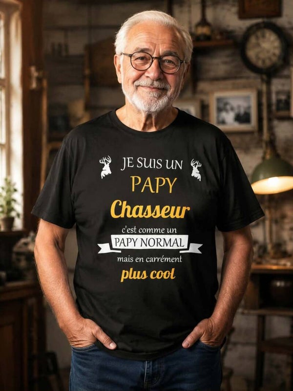T-shirt adulte personnalisé - Modèle cerf et banderole
