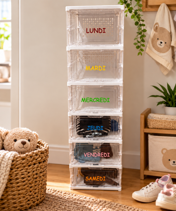 Organisateur de vêtements personnalisé - Stickers personnalisé - Modèle 100% personnalisable selon vos souhaits
