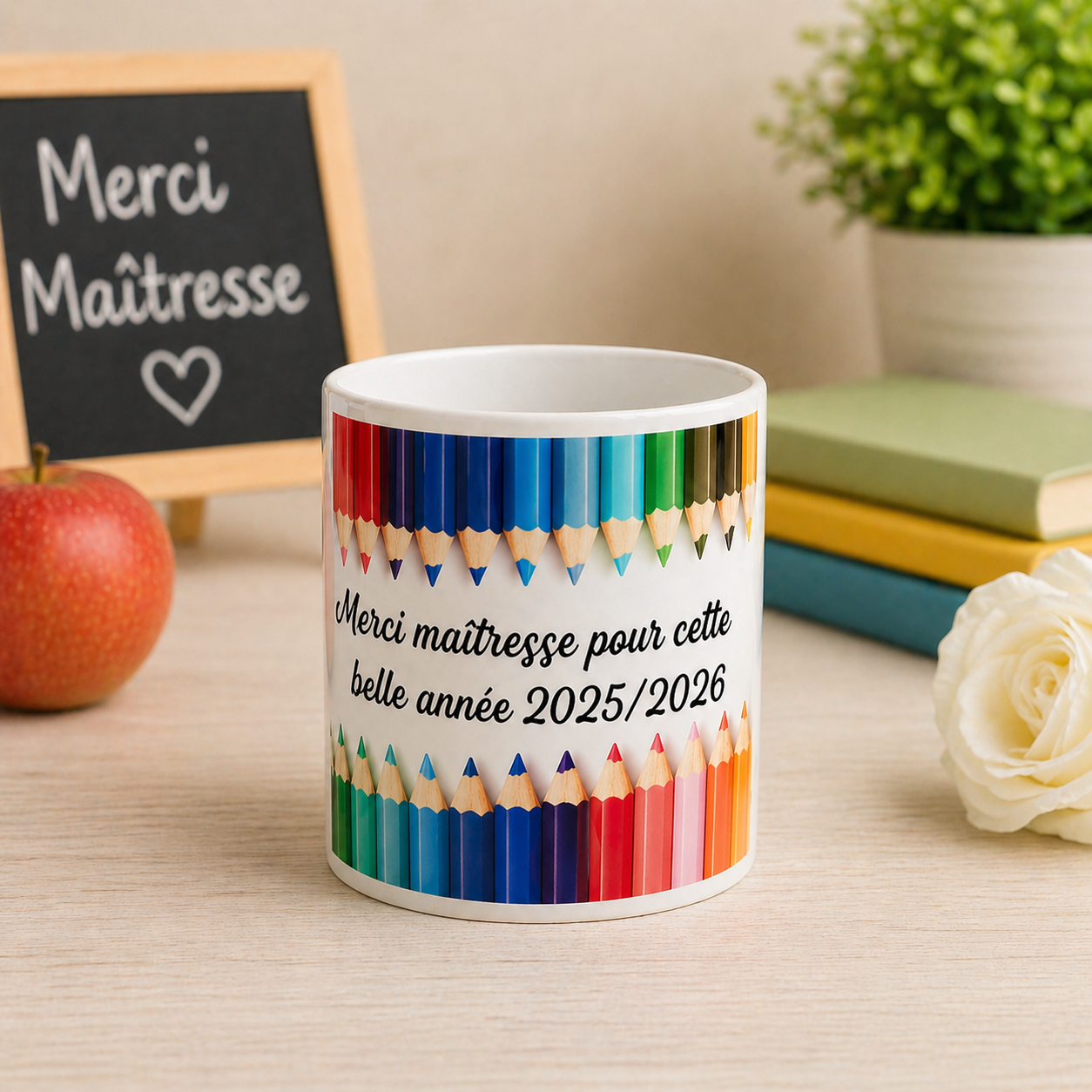 Pot à crayons personnalisé - Modèle crayons
