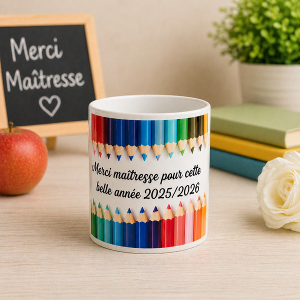 Pot à crayons personnalisé - Modèle crayons