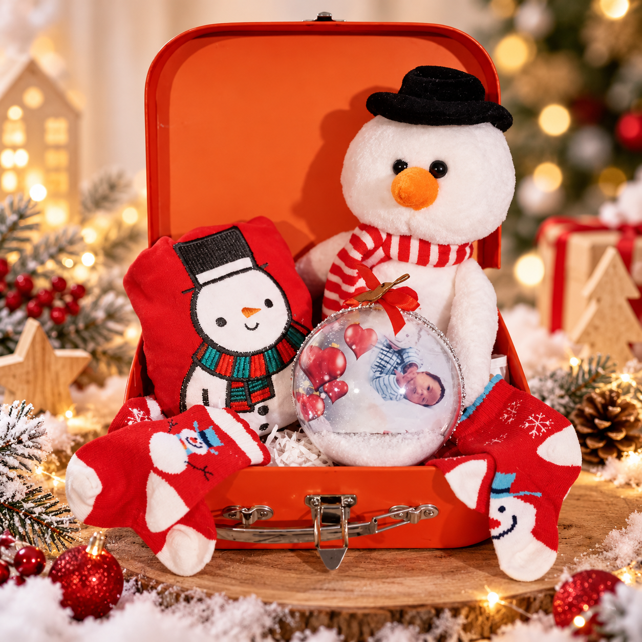 Coffret cadeau de Noël personnalisé – Décorations et accessoires de Noël