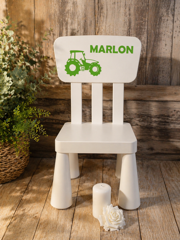 Chaise personnalisée - Modèle tracteur