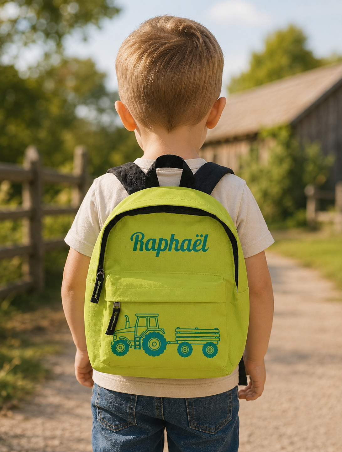 Sac à dos classique personnalisé - Modèle tracteur