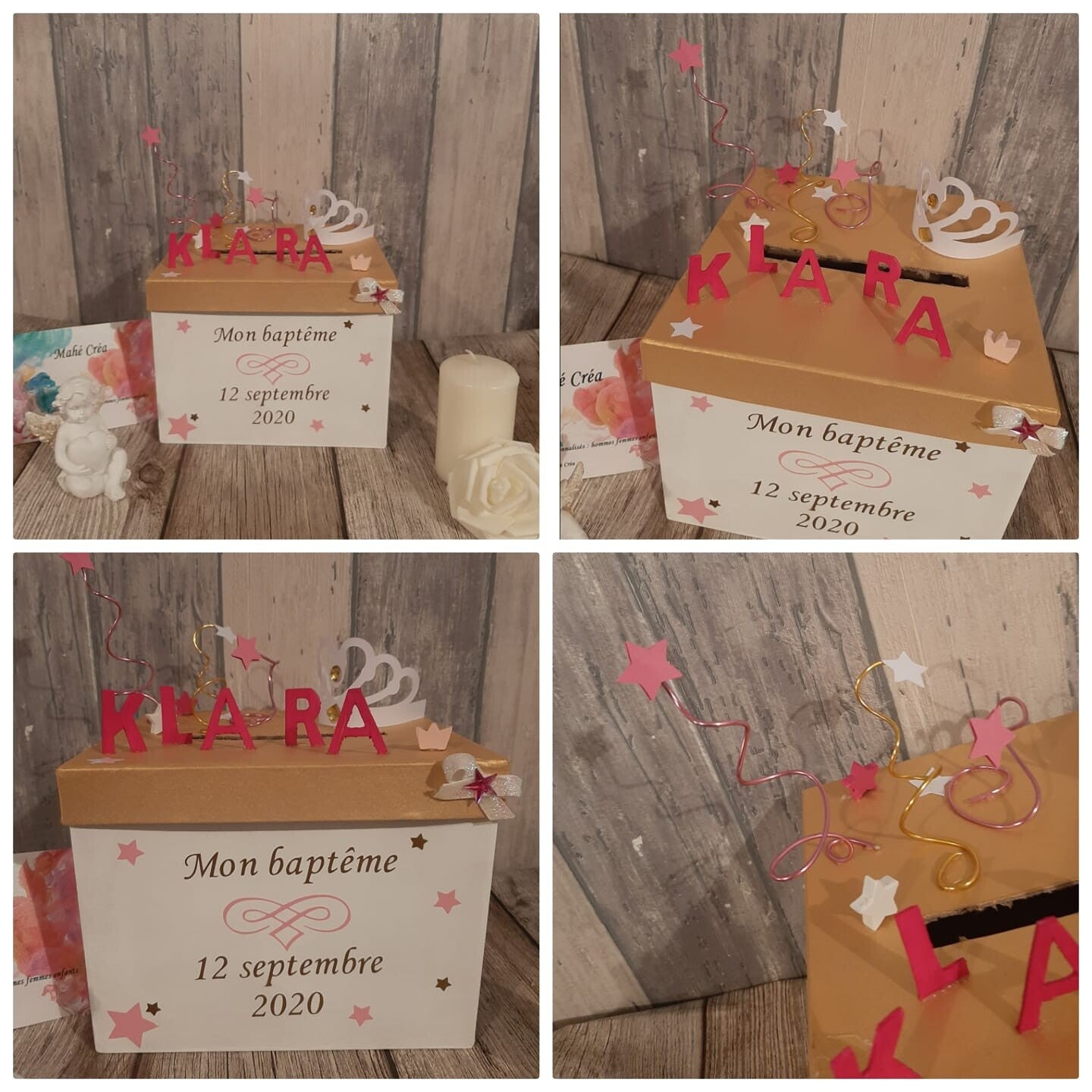 Thèmpe princesse - Doré/Blanc/Rose