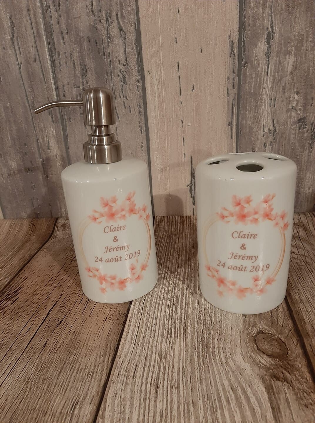 Kit salle de bain - Modèle couronne fleural