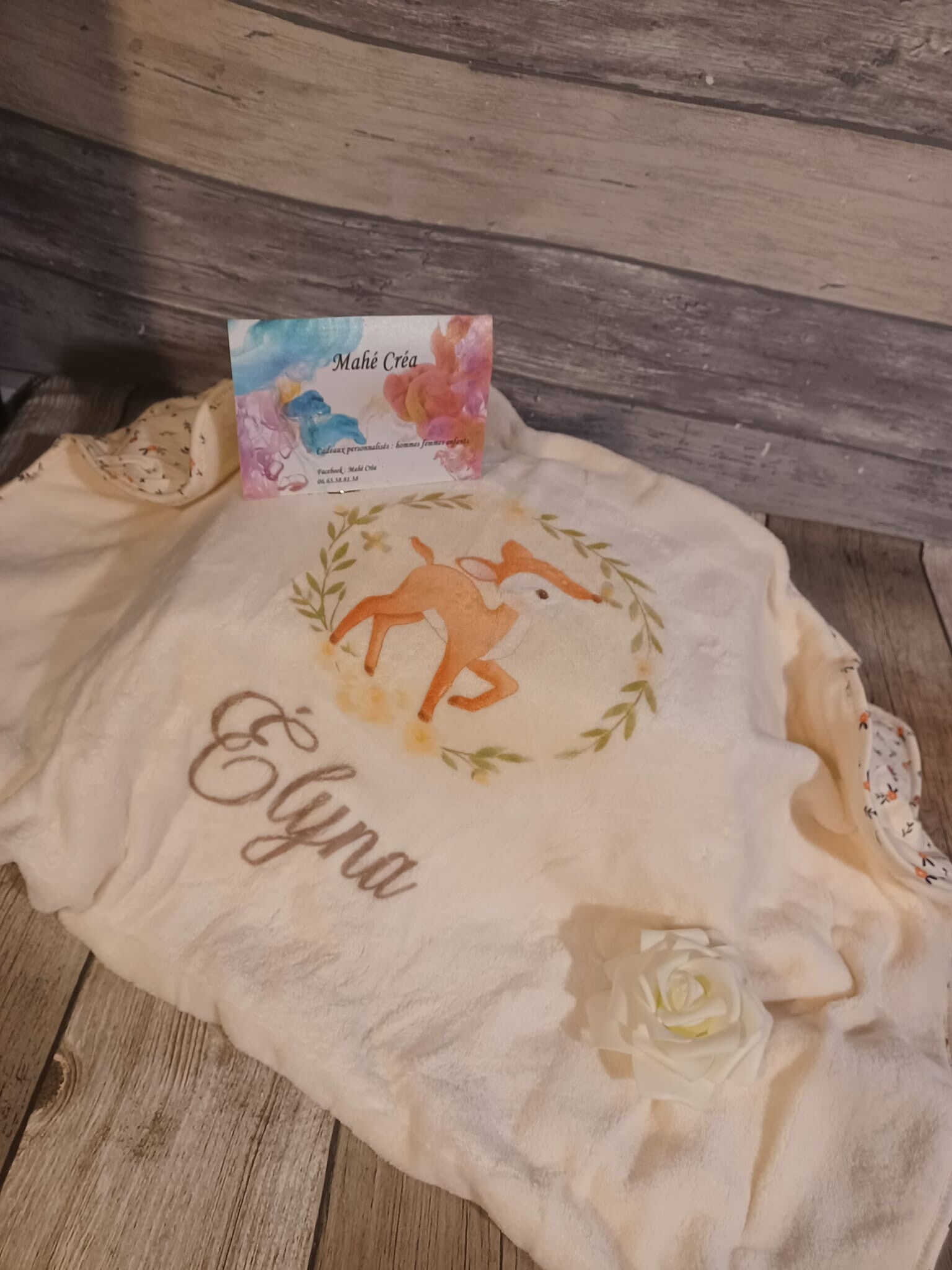 Couverture personnalisée - Modèle faon