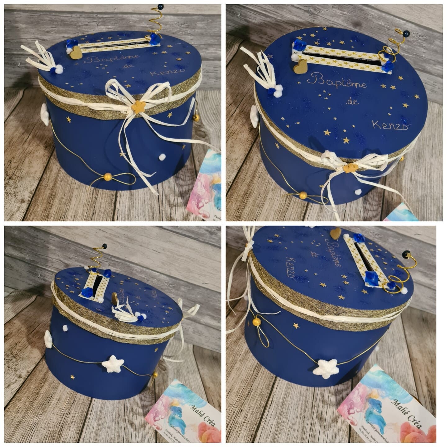 Thème étoile - Blanc/Doré/Bleu marine