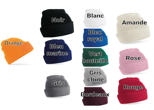 Bonnet à patch unisexe personnalisé - Modèle 100% personnalisable selon vos souhaits