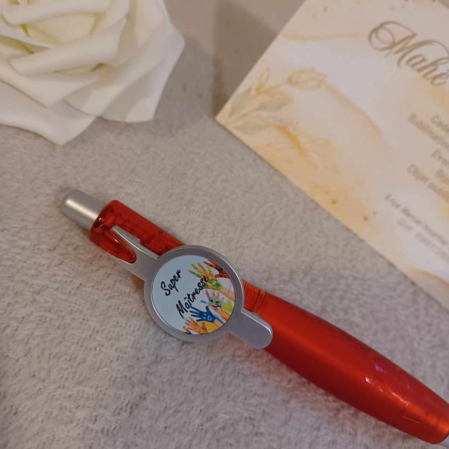 Stylo personnalisé - Modèle mains enfant peinture 2