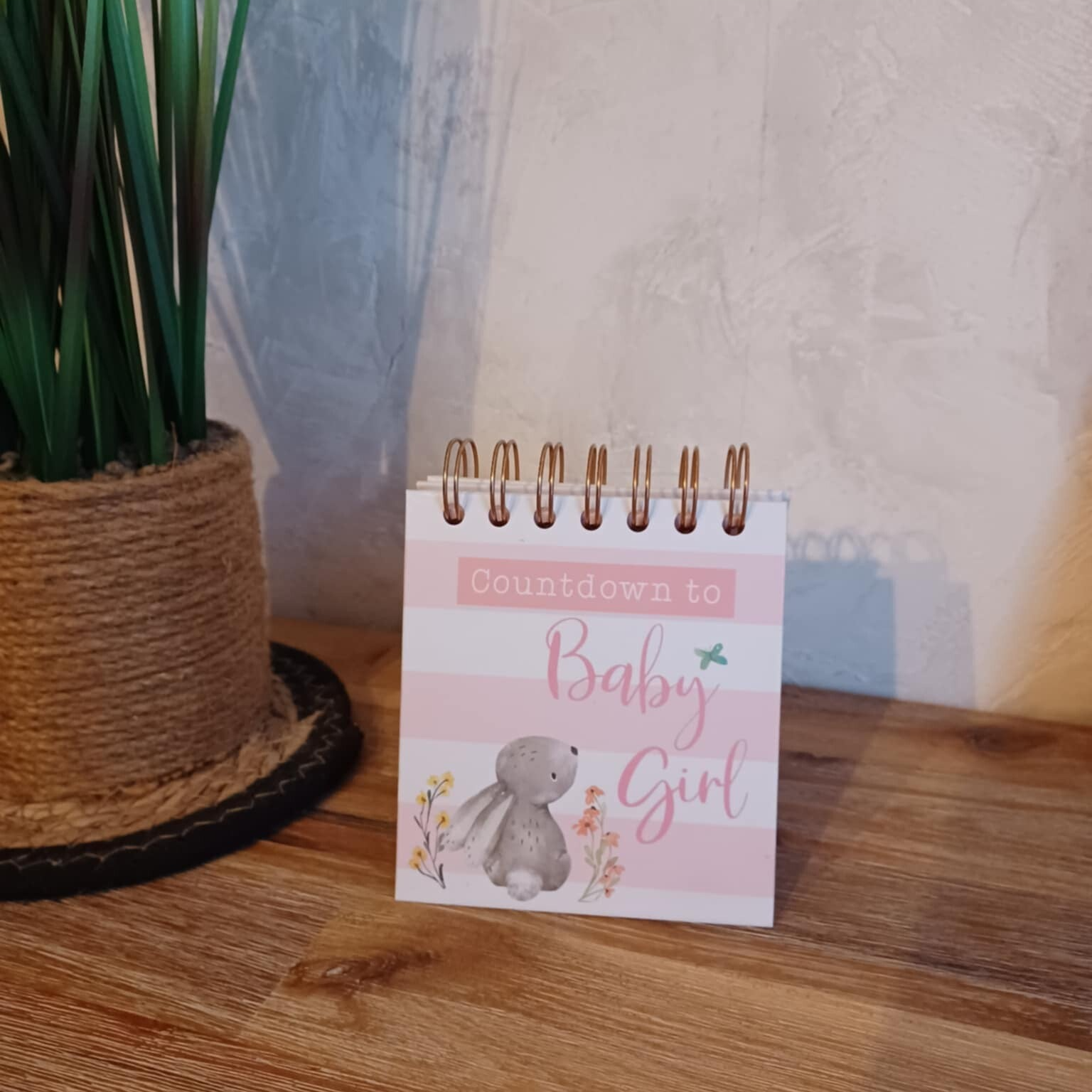 Calendrier des 50 jours - Modèle naissance fille