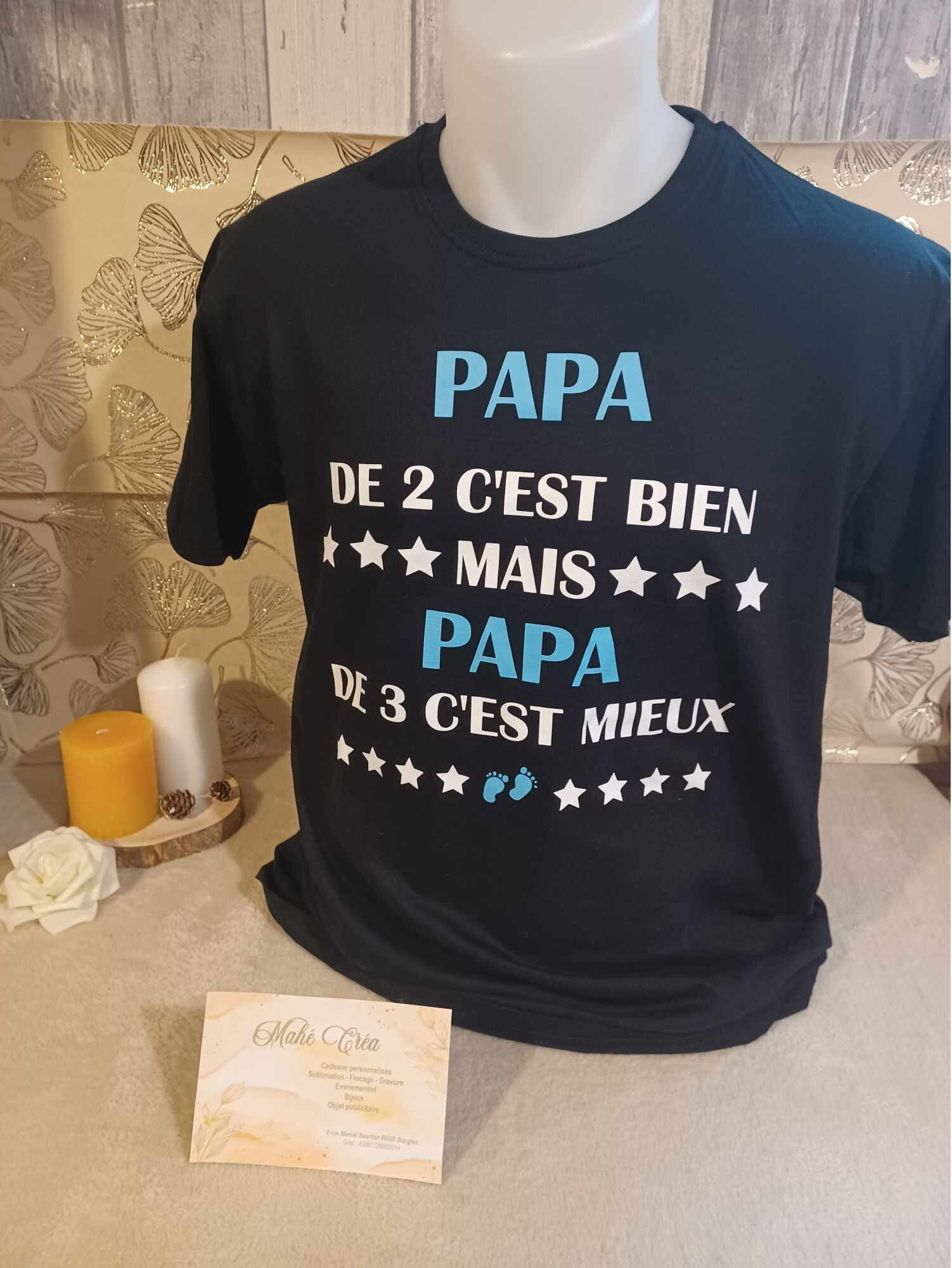T-shirt adulte personnalisé - Modèle étoiles et petit pied