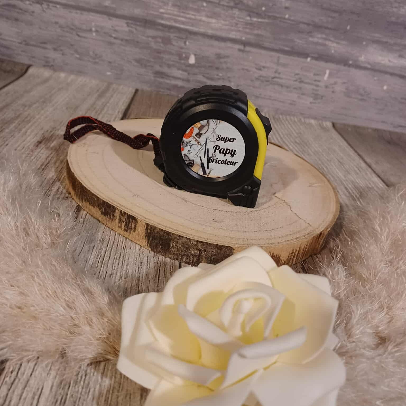 Mètre personnalisé - Modèle fond outils de bricolage 2