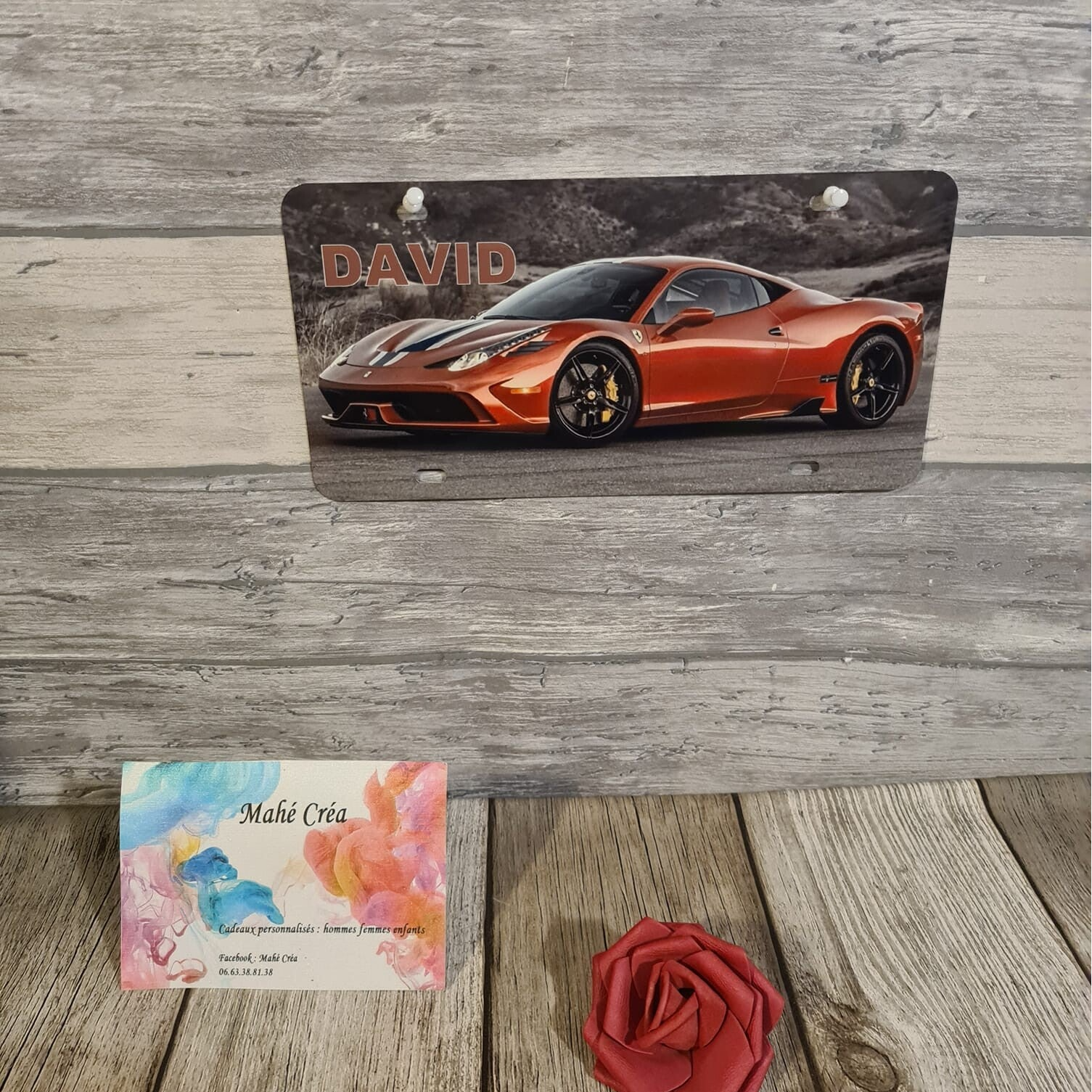 Plaque d'immatriculation personnalisée - Modèle voiture