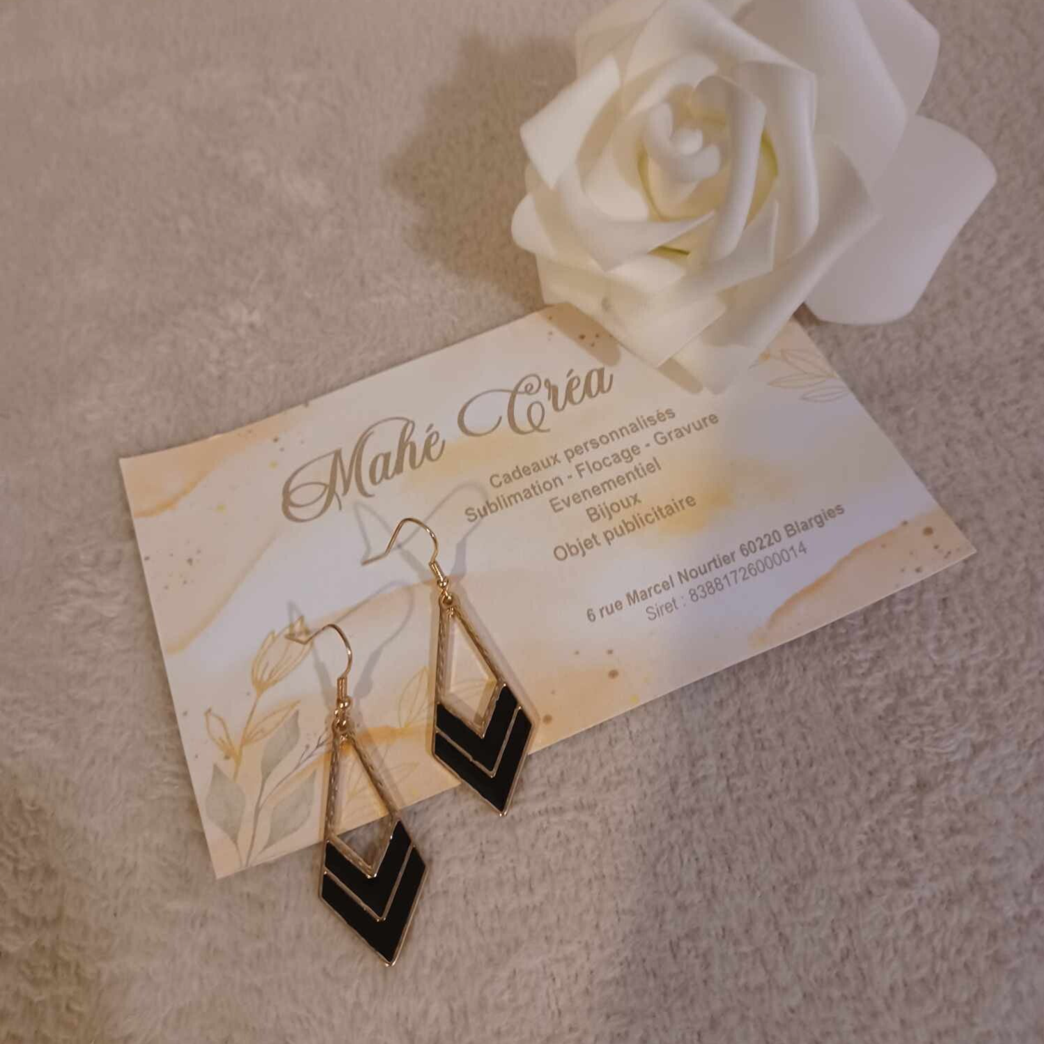 Boucles d'oreilles - Modèle trapéze