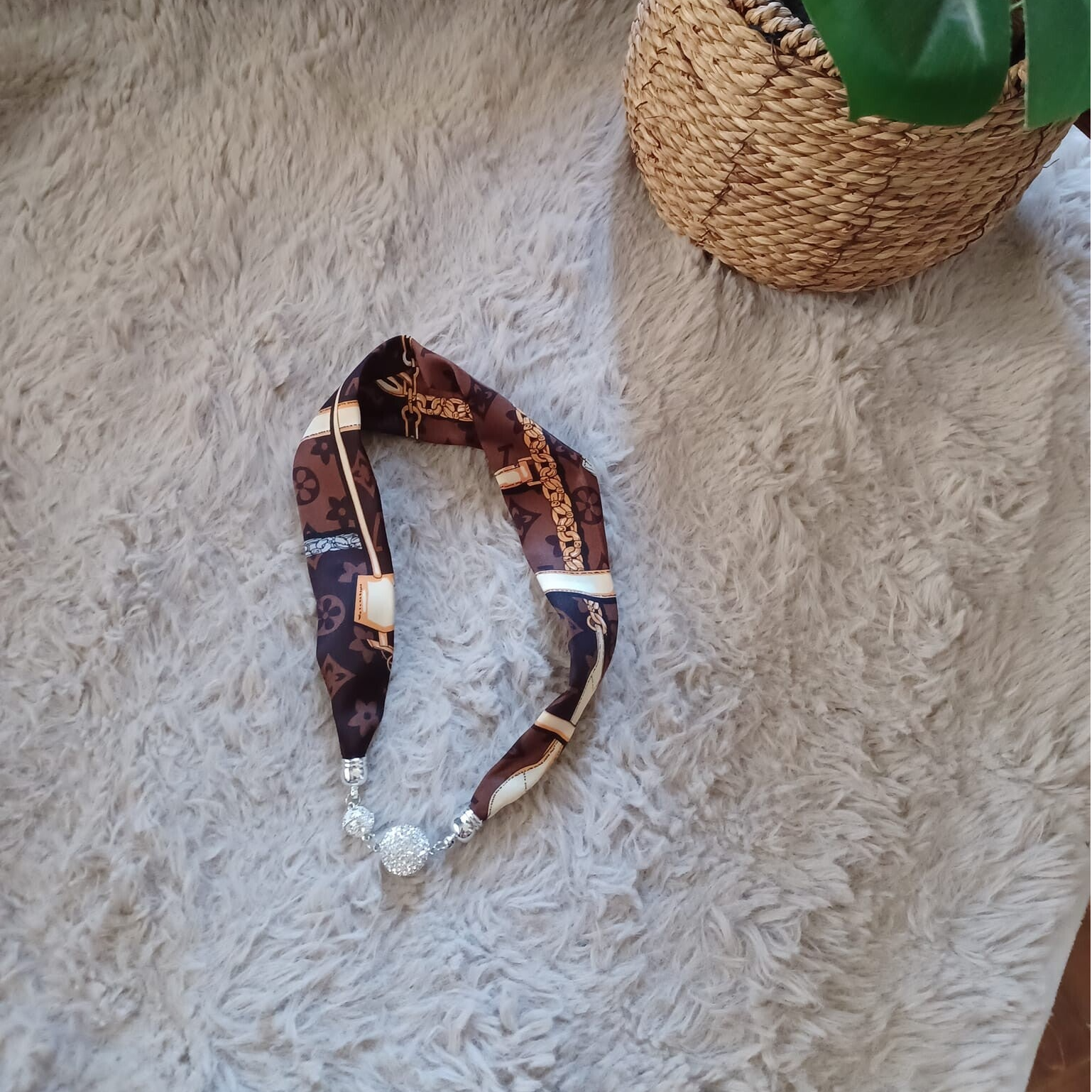 Foulard adulte à bijoux - Modèle bronze