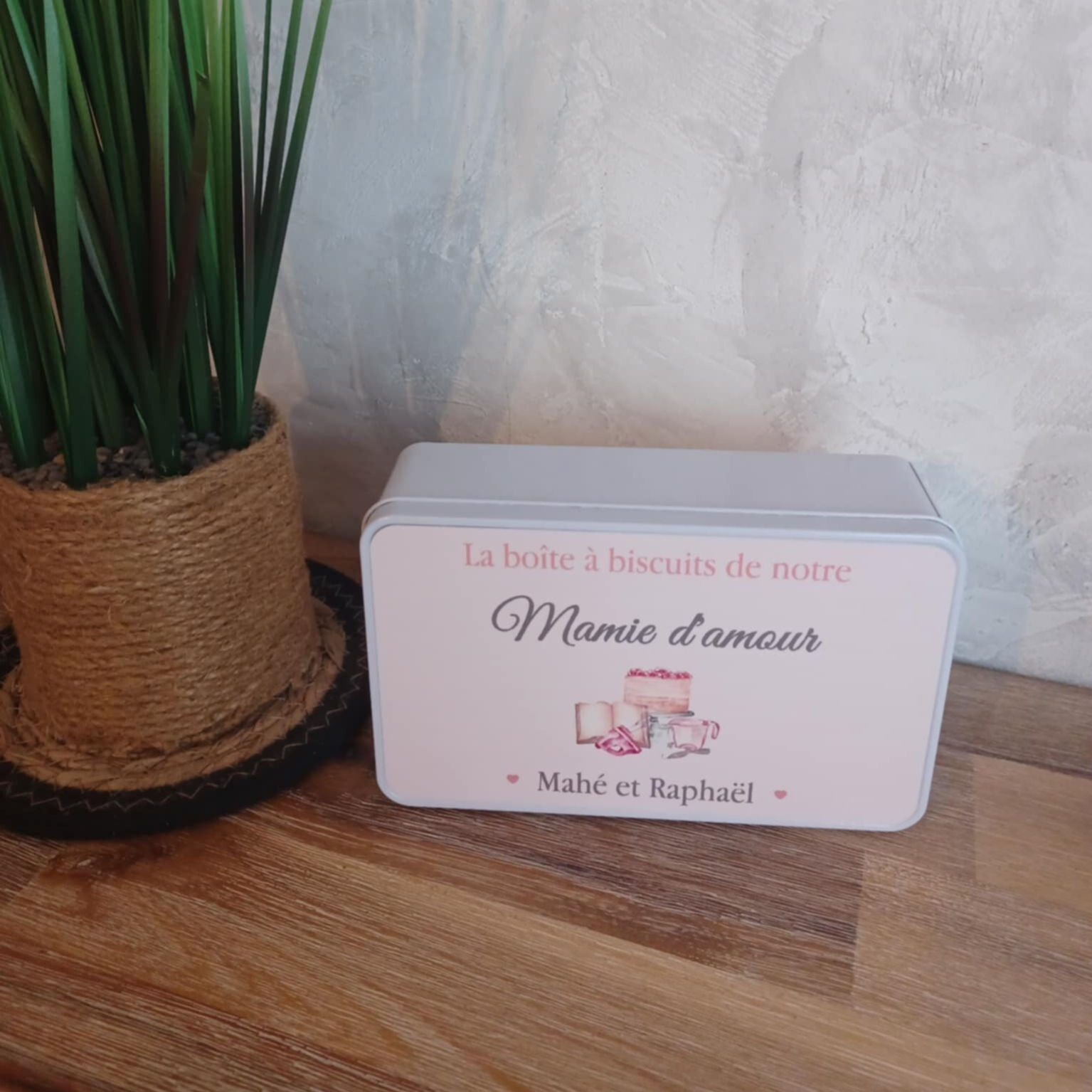 Boîte personnalisée - Modèle livre de cuisine et gâteau