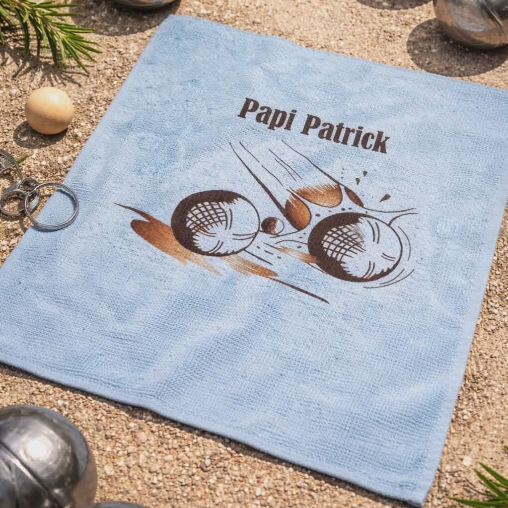 Chiffon personnalisé - Modèle tir de boules