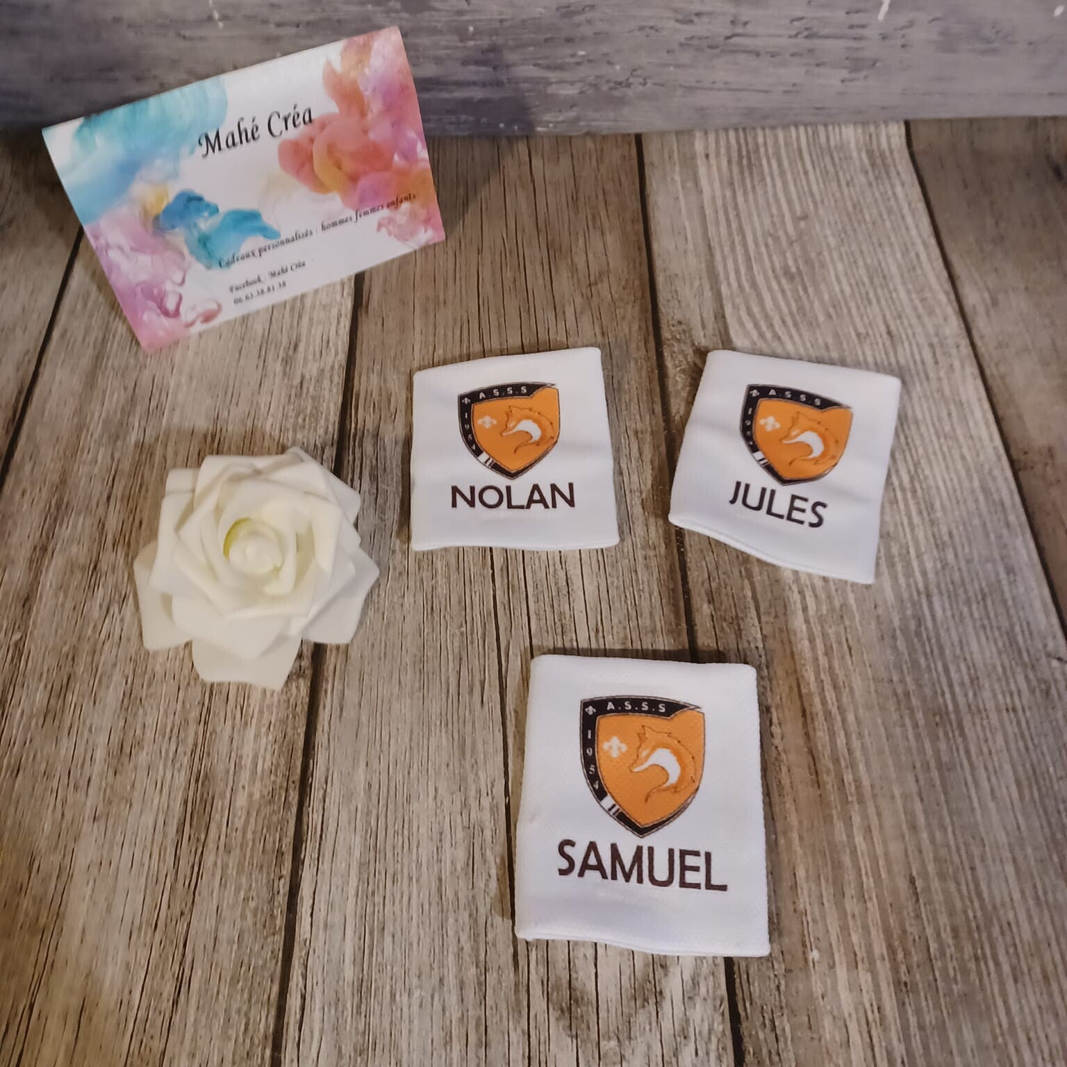 Bandeau de poignet personnalisé - Modèle logo